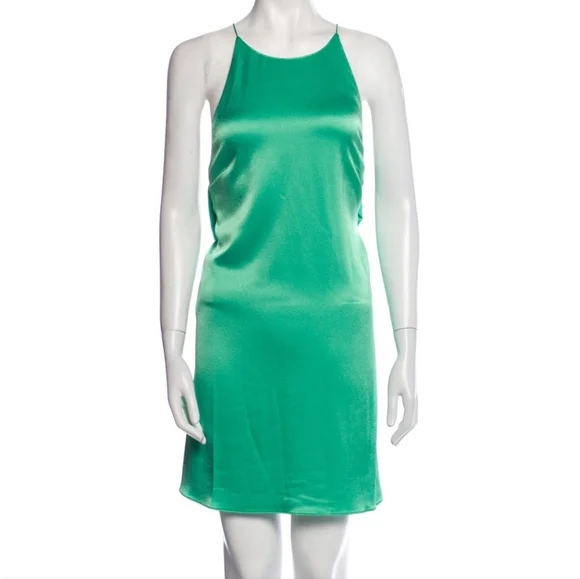 Alice + Olivia | Dresses | 295 Alice Olivia Womens Size 8 Green Sleeveless Slip  Dress New With Tags | Poshmark